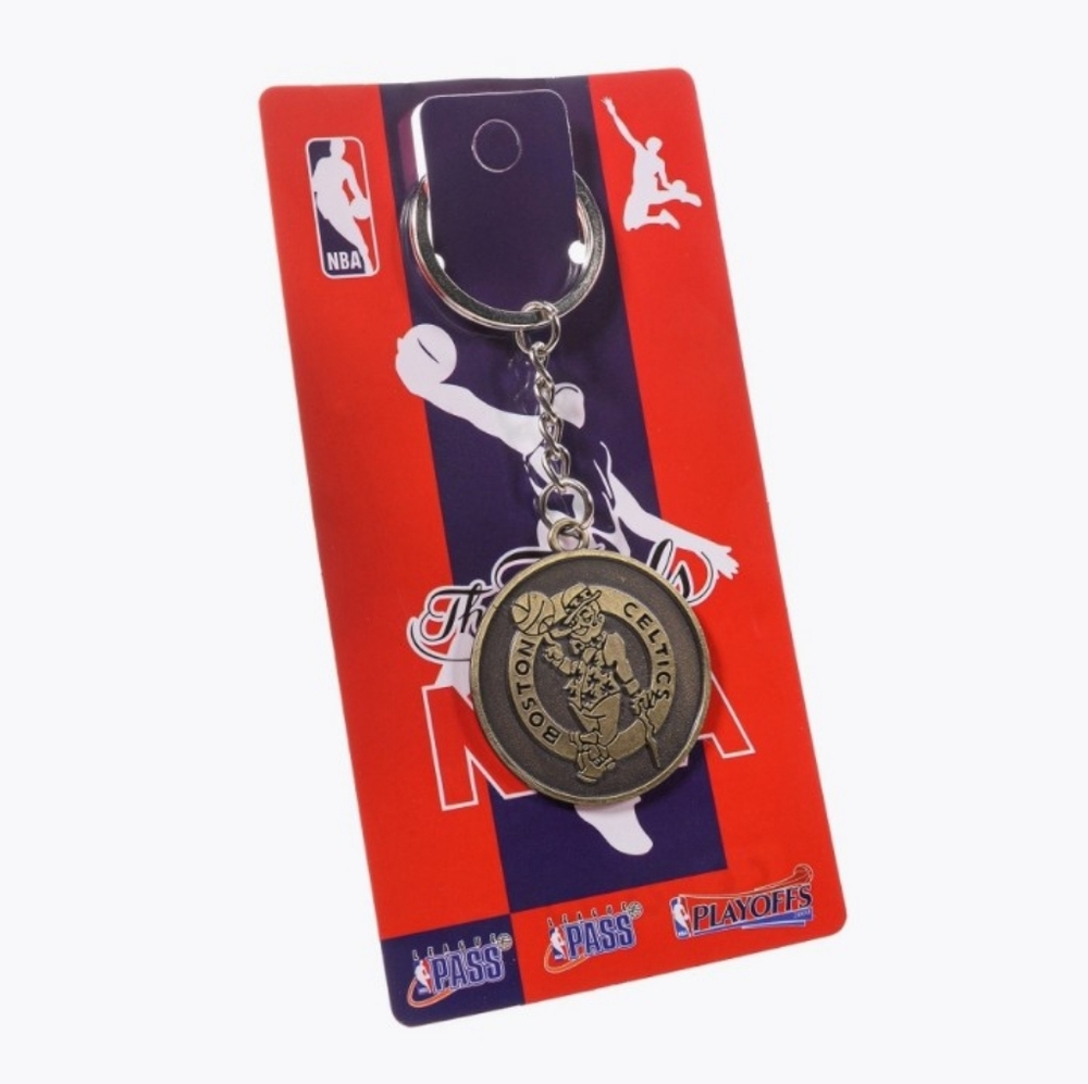 NBA Boston Celtics Basketball Metal Gold Keychain NEW Jayson Tatum